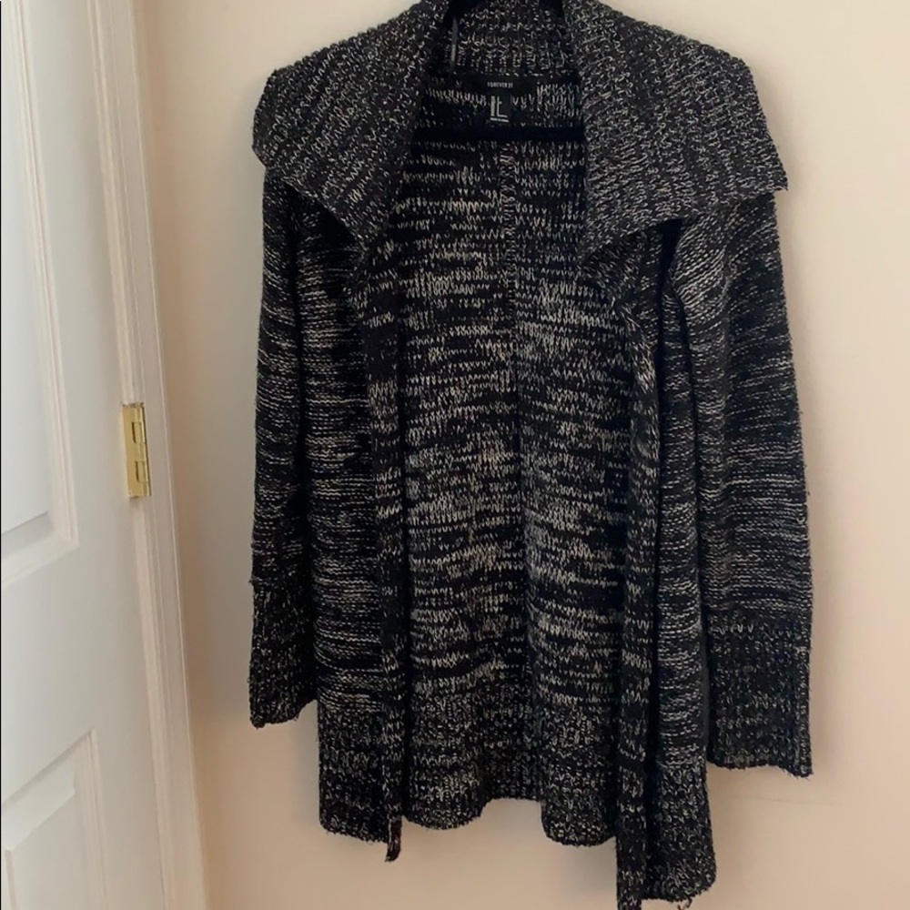 Forever 21 Black and Gray Cardigan